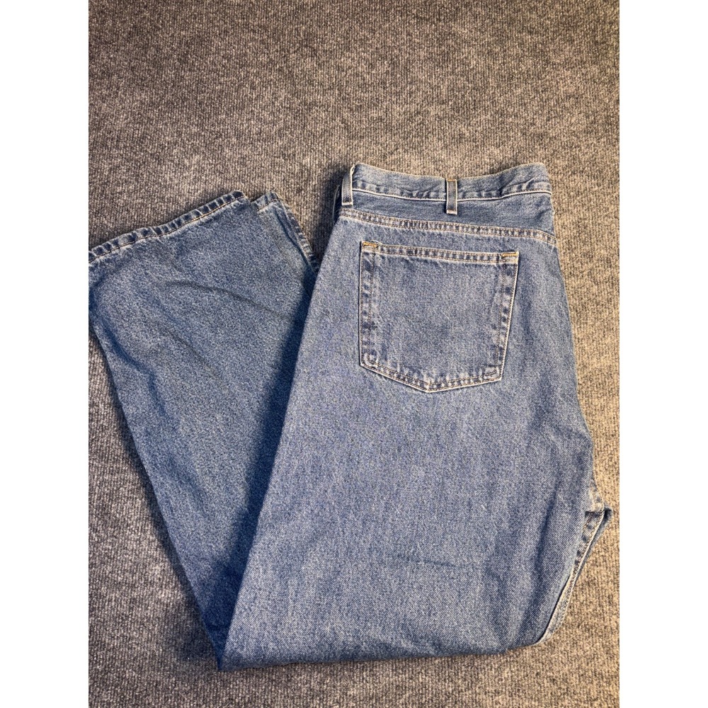 Faded Glory Jeans Men 42x32 Blue Denim Medium Wash 5-Pockets Grunge Straight Leg